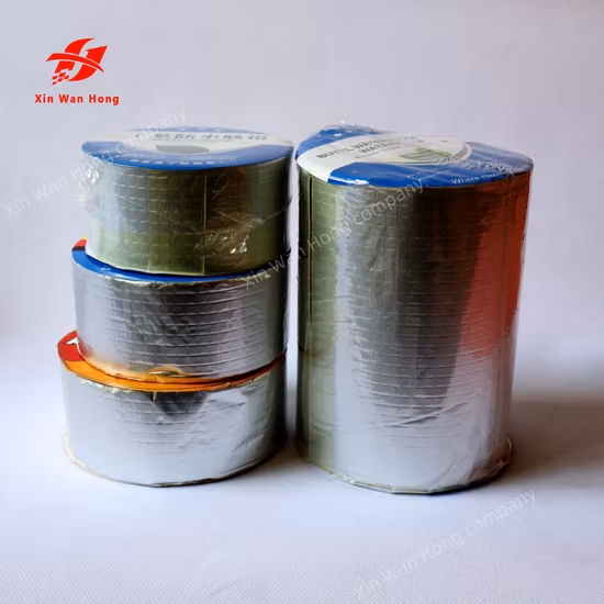 Cinta adhesiva impermeable de butilo para fugas de agua, cinta de reparación de sellado de papel de aluminio