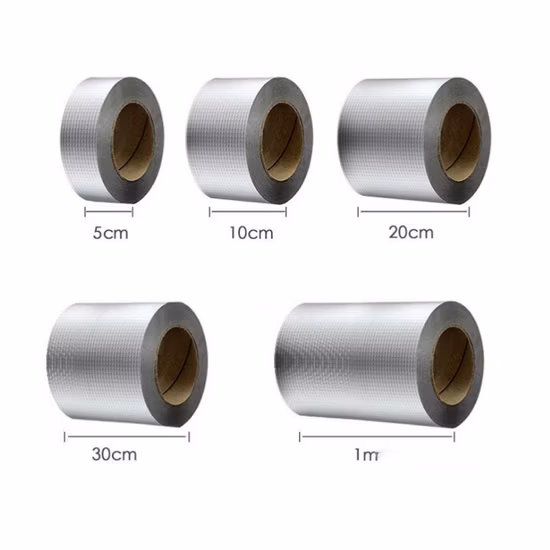 Papel de aluminio para reparación de grietas en el techo, sellado de tuberías de jardín, cinta impermeable de butilo a prueba de fugas