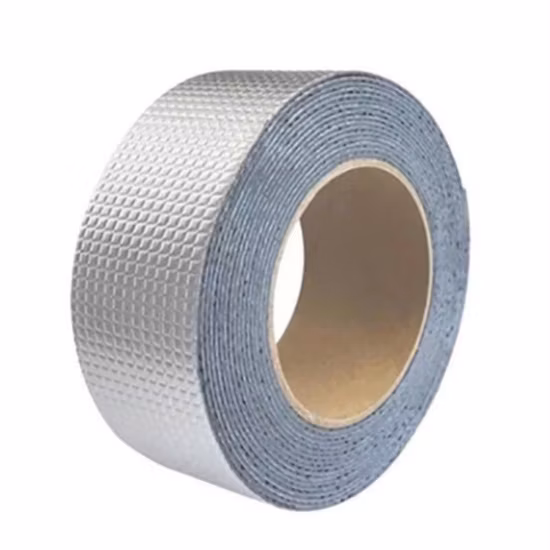 Cinta adhesiva de aluminio vendedora caliente de la prenda impermeable del papel de aluminio butílico súper fuerte de la cinta butílica